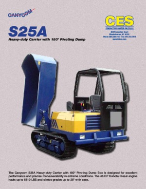 Dúmperes de orugas Kato S25A