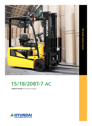 Carretillas elevadoras eléctricas Hyundai 15 BT 7 ac