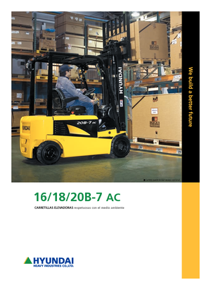 Carretillas elevadoras eléctricas Hyundai 18 B 7