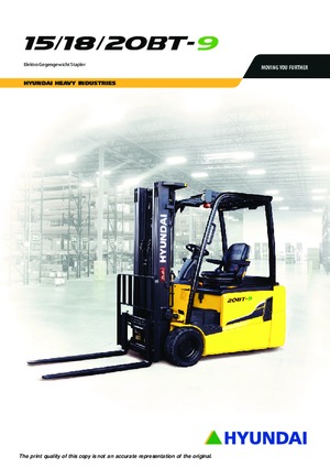 Carretillas elevadoras eléctricas Hyundai 20 BT 9 ac