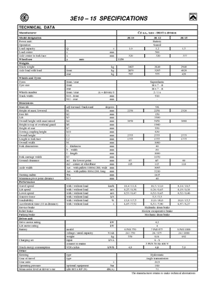 Carretillas elevadoras eléctricas Desta 3 E 10