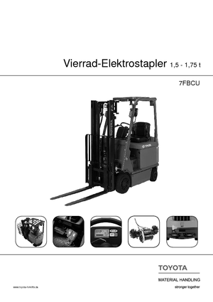 Carretillas elevadoras eléctricas Toyota 7 FBCU 18