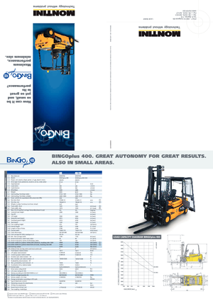 Carretillas elevadoras eléctricas Montini Bingo plus N 400
