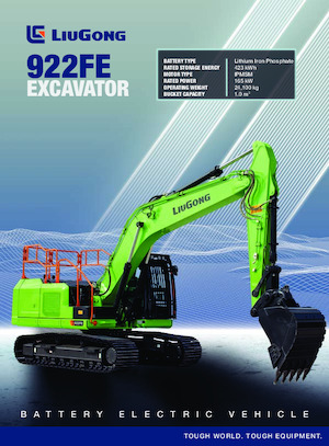 Excavadoras de orugas eléctricas Liugong 922FELL