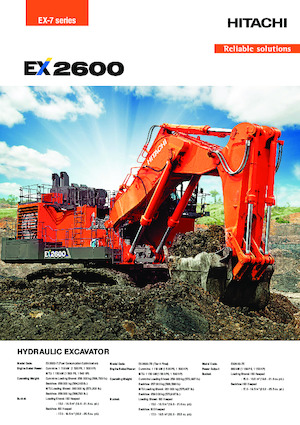 Excavadoras de orugas eléctricas Hitachi EX2600-7E