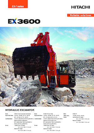 Excavadoras de orugas eléctricas Hitachi EX3600-7E