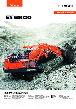 Excavadoras de orugas eléctricas Hitachi EX5600-7E