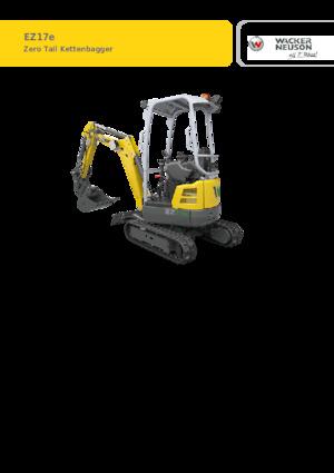 Excavadoras de orugas eléctricas Wacker Neuson EZ17e-2