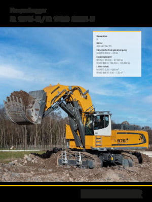 Excavadoras de orugas eléctricas Liebherr R 976-E