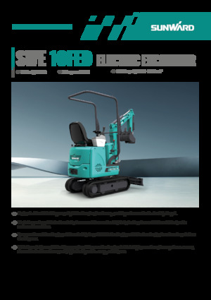 Excavadoras de orugas eléctricas Sunward SWE10FED
