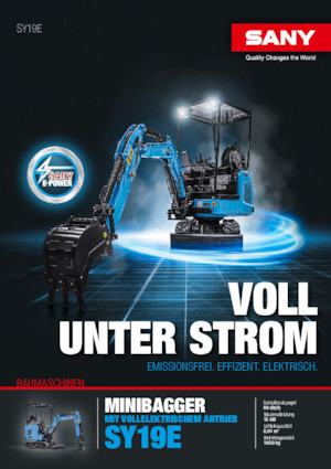 Excavadoras de orugas eléctricas Sany SY19E