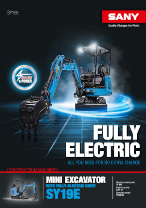 Excavadoras de orugas eléctricas Sany SY19E