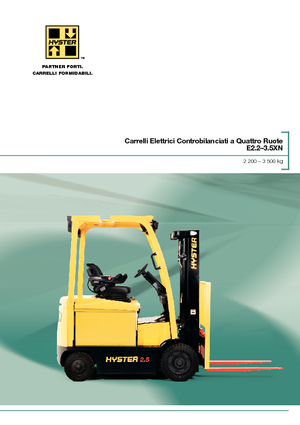 Carretillas elevadoras eléctricas Hyster E3.0XN