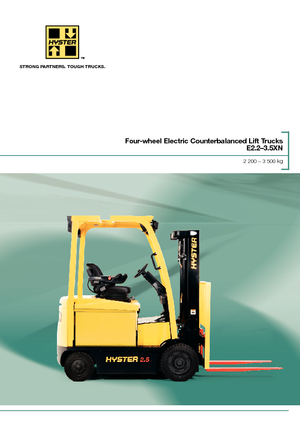 Carretillas elevadoras eléctricas Hyster E3.0XN