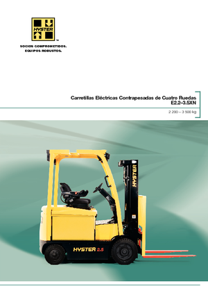 Carretillas elevadoras eléctricas Hyster E3.0XN