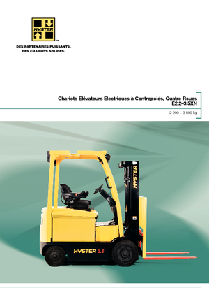 Carretillas elevadoras eléctricas Hyster E3.0XN