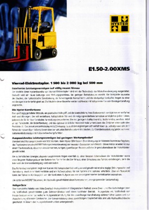 Carretillas elevadoras eléctricas Hyster E 1.75 XM