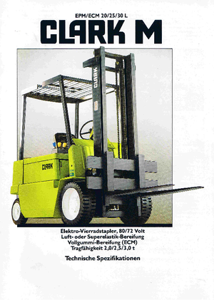 Carretillas elevadoras eléctricas Clark ECM 30 L
