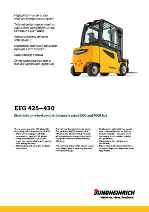 Carretillas elevadoras eléctricas Jungheinrich EFG 430