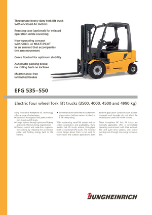 Carretillas elevadoras eléctricas Jungheinrich EFG 550