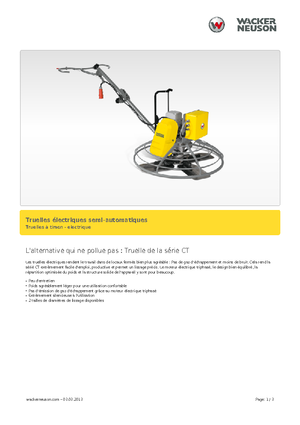 Allanadoras de operador a pie Wacker Neuson CT 36-400 E