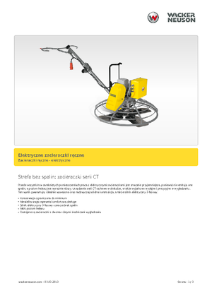 Allanadoras de operador a pie Wacker Neuson CT 36-400 E