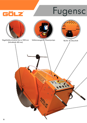 Cortadoras de suelo Gölz FS 250 SE