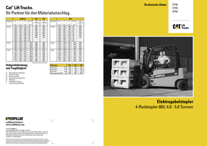 Carretillas elevadoras eléctricas Caterpillar EP50