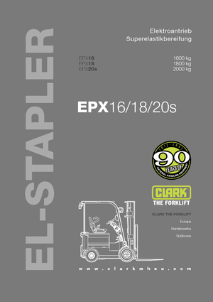 Carretillas elevadoras eléctricas Clark EPX 20 s ac