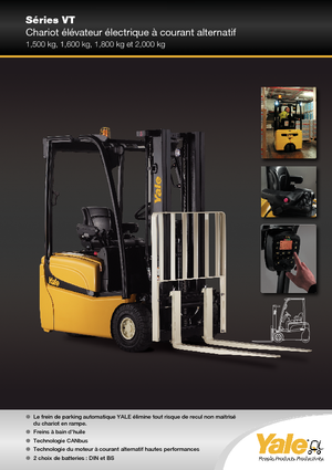 Carretillas elevadoras eléctricas Yale ERP 18 VT