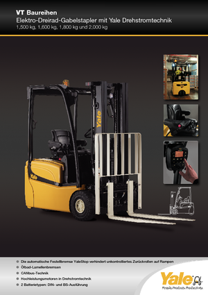 Carretillas elevadoras eléctricas Yale ERP20VT MWB