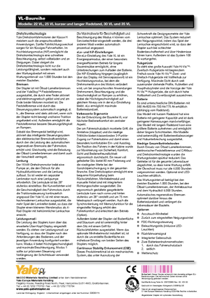 Carretillas elevadoras eléctricas Yale ERP25VL