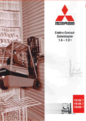 Carretillas elevadoras eléctricas Mitsubishi FB 18 KT