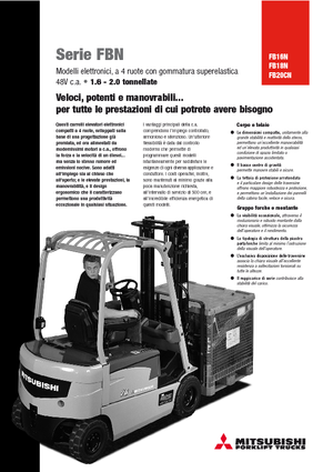 Carretillas elevadoras eléctricas Mitsubishi FB 16 N