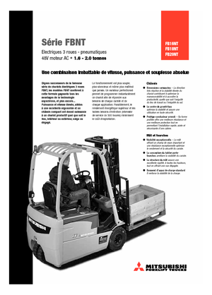 Carretillas elevadoras eléctricas Mitsubishi FB 20 NT ac