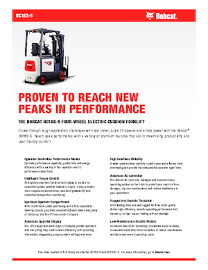 Carretillas elevadoras eléctricas Bobcat BC18S-5