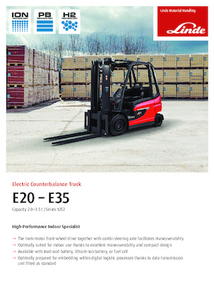 Carretillas elevadoras eléctricas Linde E25L