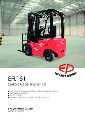Carretillas elevadoras eléctricas EP EFL181