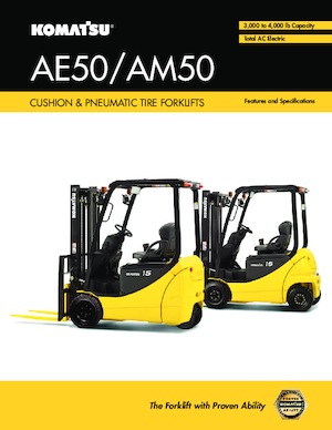 Carretillas elevadoras eléctricas Komatsu FB15U-12