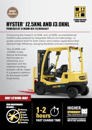 Carretillas elevadoras eléctricas Hyster J2.5XNL