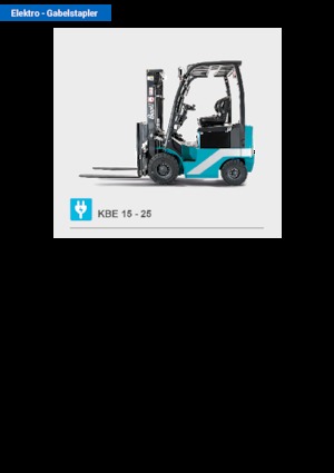 Carretillas elevadoras eléctricas Baoli KBE 25