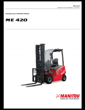 Carretillas elevadoras eléctricas Manitou ME 420