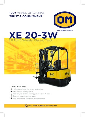 Carretillas elevadoras eléctricas OM XE20 3W