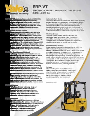 Carretillas elevadoras eléctricas Yale ERP040VT