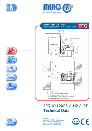 Carretillas elevadoras antidetonantes eléctricas Miag EFG 10 XEV 3