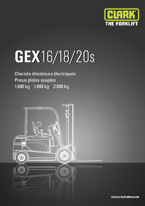 Carretillas elevadoras eléctricas Clark GEX18