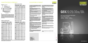 Carretillas elevadoras eléctricas Clark GEX30 s