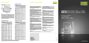 Carretillas elevadoras eléctricas Clark GEX 25