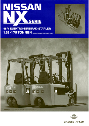 Carretillas elevadoras eléctricas Nissan GN 01 L 18 HQ