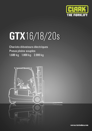 Carretillas elevadoras eléctricas Clark GTX20 s